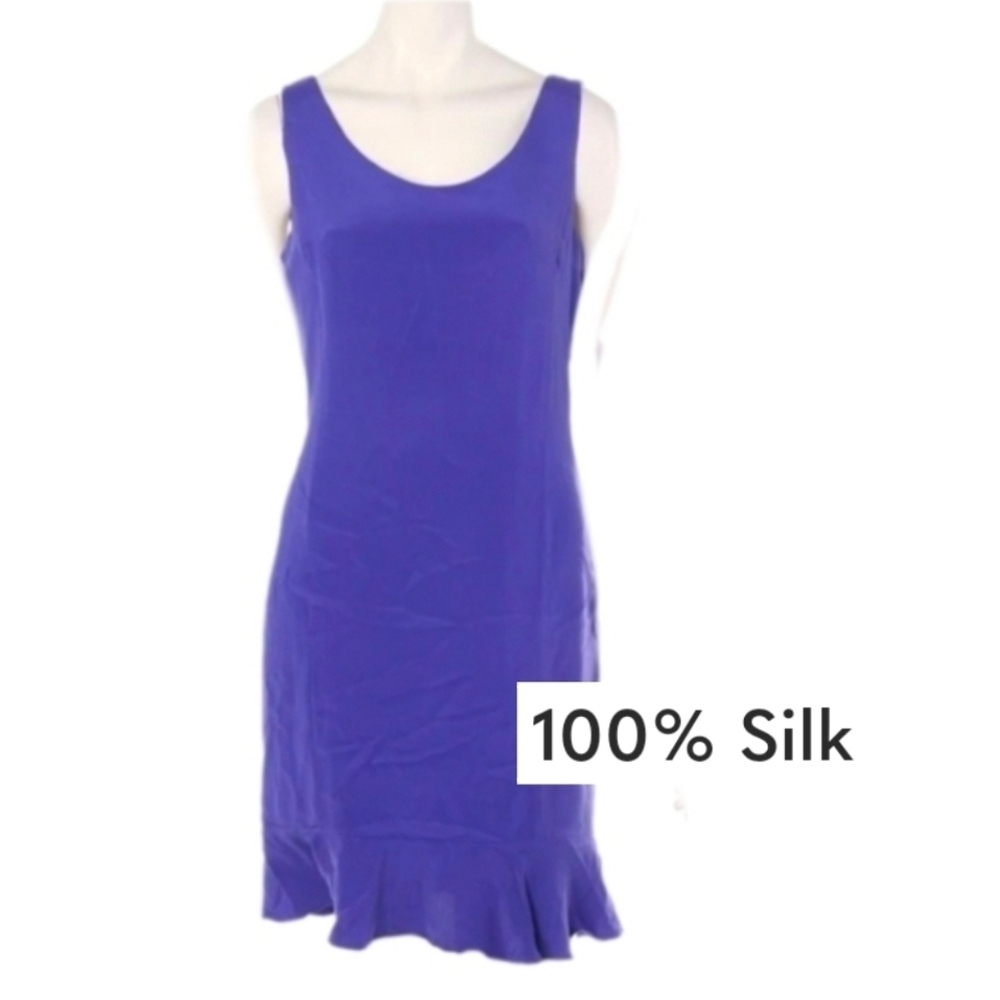Valerie Dress Silk Sleeveless  Lavender Size 12 - Picture 15 of 16